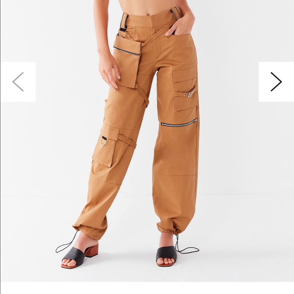I.AM.GIA Tan Cargo Utility Jumpsuit Pants